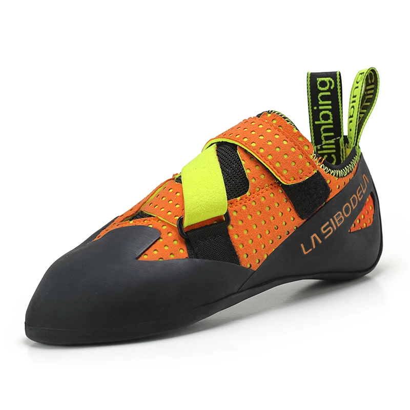 Free Sample Climbing Shoes Lightweight Breathable Rock Dualstrap
