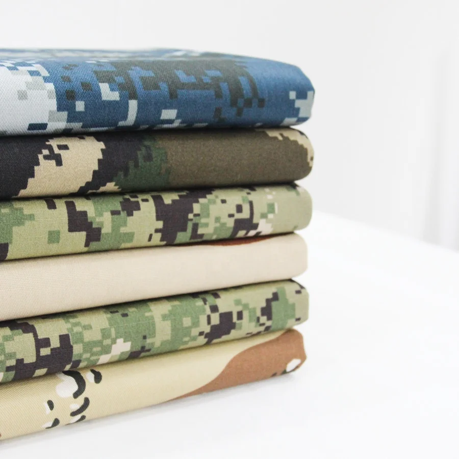 Камуфляжная ткань печать на заказ Tc тканый текстиль полиэстер/хлопок пиксели цифровая производство камуфляжных