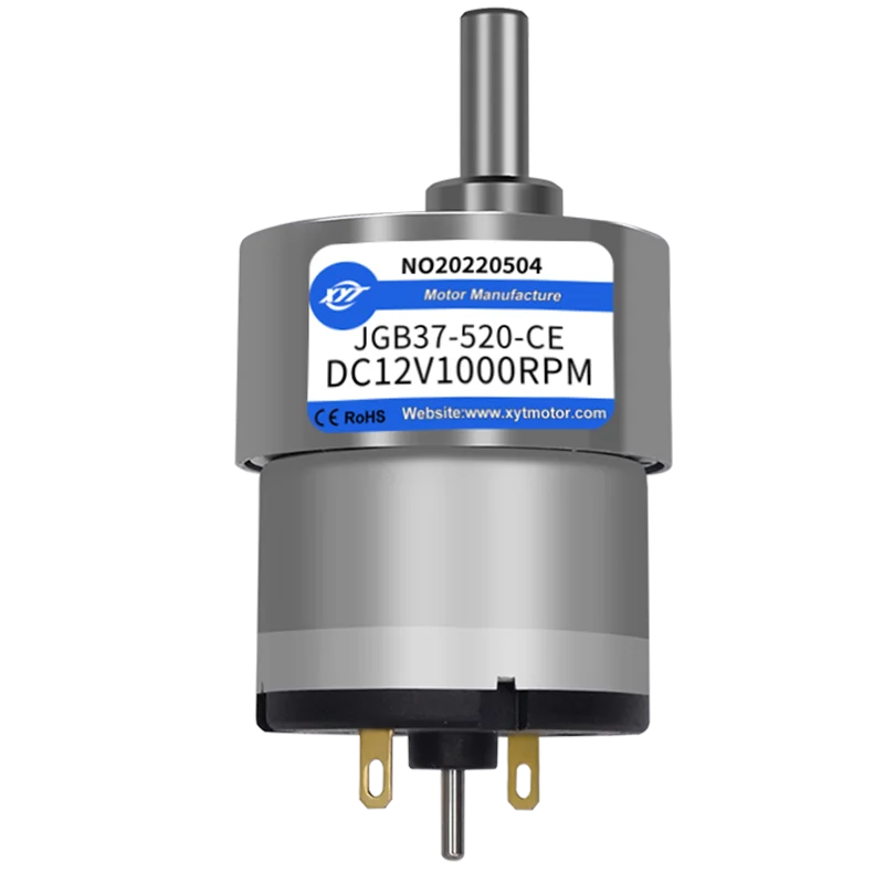 JGB37-520 DC 12V Getriebemotor – 35 RPM, 6mm D-Welle, CW/CCW – Metallgetriebe, Kupferwicklung – Für Robotik & Automation