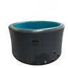 Dark Gray with Blue