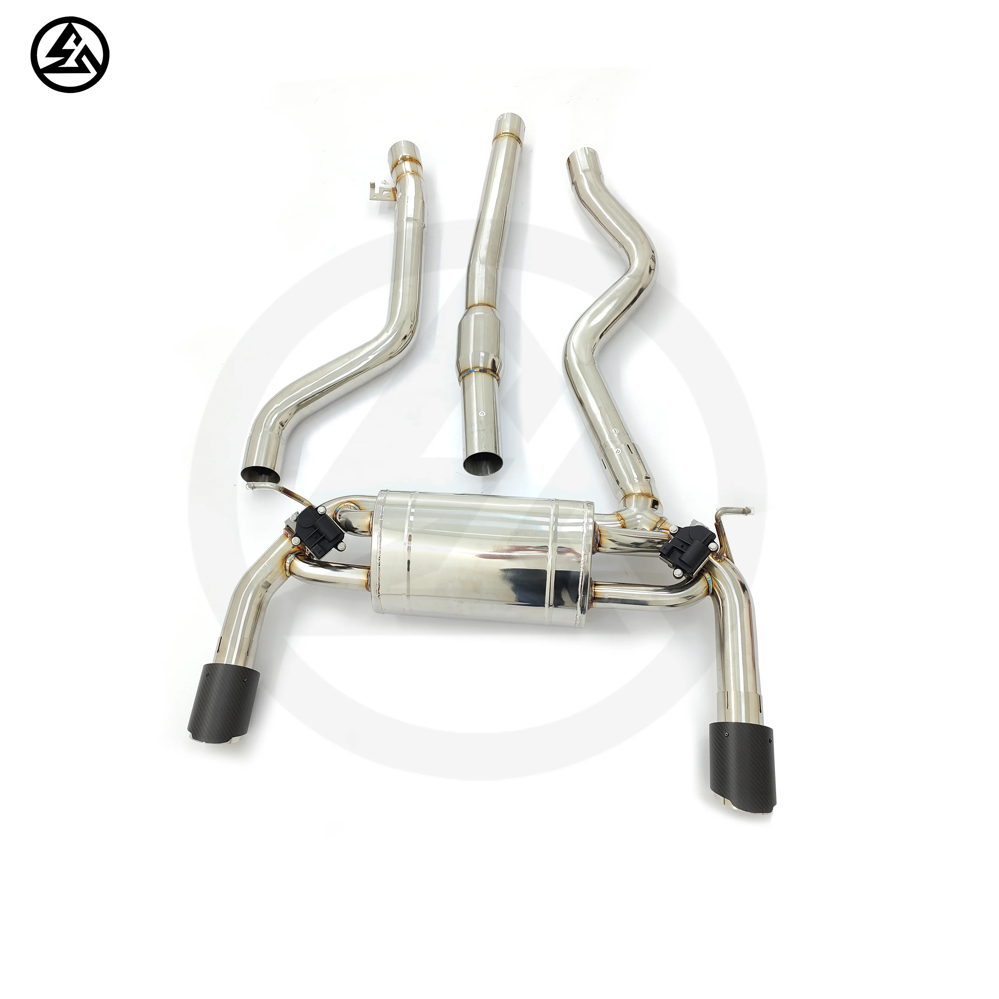 CSZ for BMW 3 Series F30 340i B58 3.0T 2014-2019 Ss304 Valved Muffler Remote Control Sport Catback Exhaust Tips