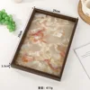 ถาดหยก สีน้ำตาล ขนาดกลาง 25*35ซม