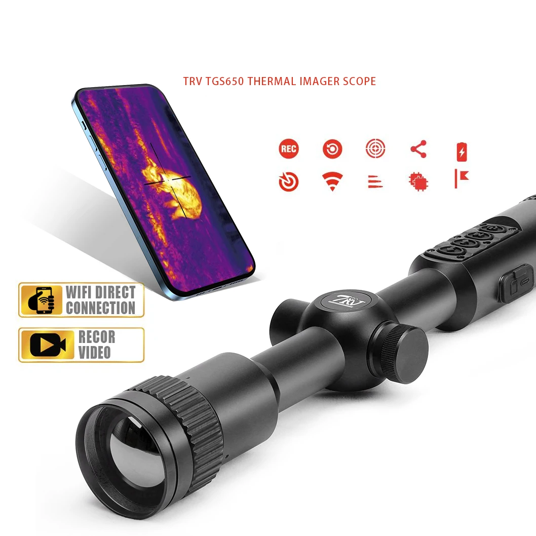 640x512 Thermal Imaging Scope for Hunting 50mm Lens Thermal Sight