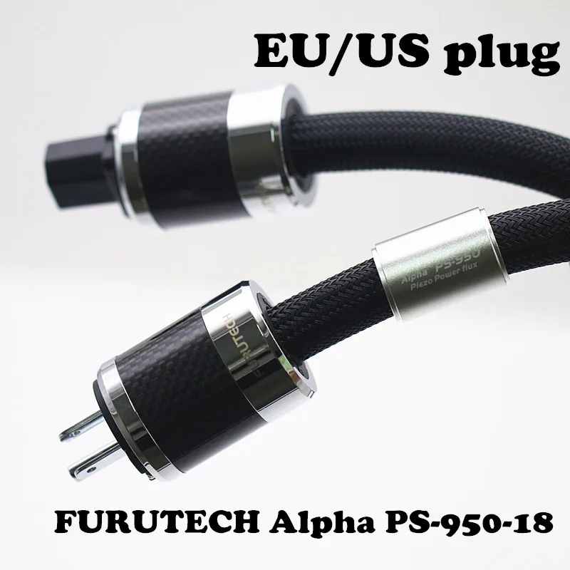 Furutech Alpha Ps-950-18 Alpha-occ Conductor Carbon Fiber Flagship Fever  Upgrade Power Cord Ac Power Cable Eu Us Plug