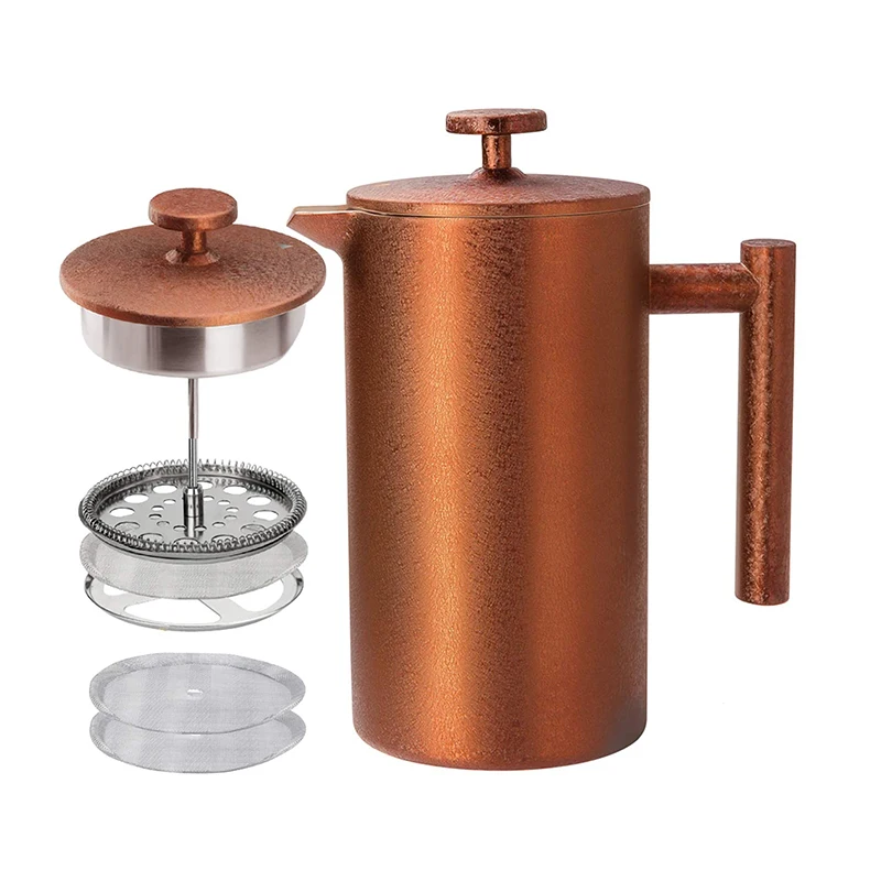 34 oz custom logo vacuum coffee maker pot double wall stainless