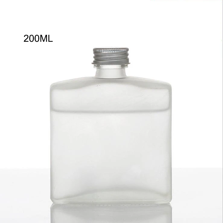 pequeñas botellas de cristal con tapón de rosca botellas de cristal para zumos y bebidas con alto porcentaje mini botellas de licor de cristal Elegante y moderno botellas de bolsillo 