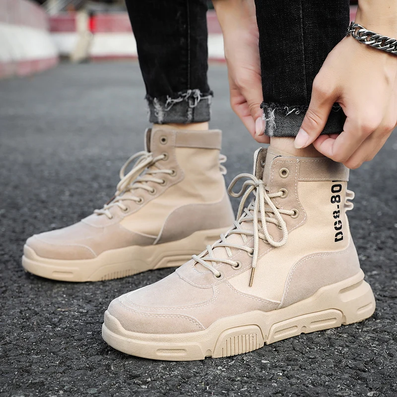 Customized 2024 Fashion Ankle Bot Erkek Desert Boots for Men Botas Para Hombre