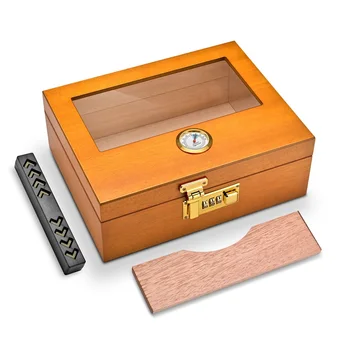 CIGARLOONG High Quality Wood Cigar Box Humidor Cabinet Case for Sale Accessories Wooden Travel