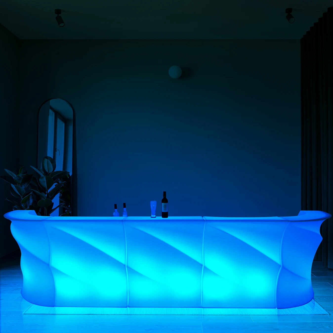Mini bar Counter Furniture/remote Control Color Change Movable LED bar Counter for Party Event Wedding Decoration