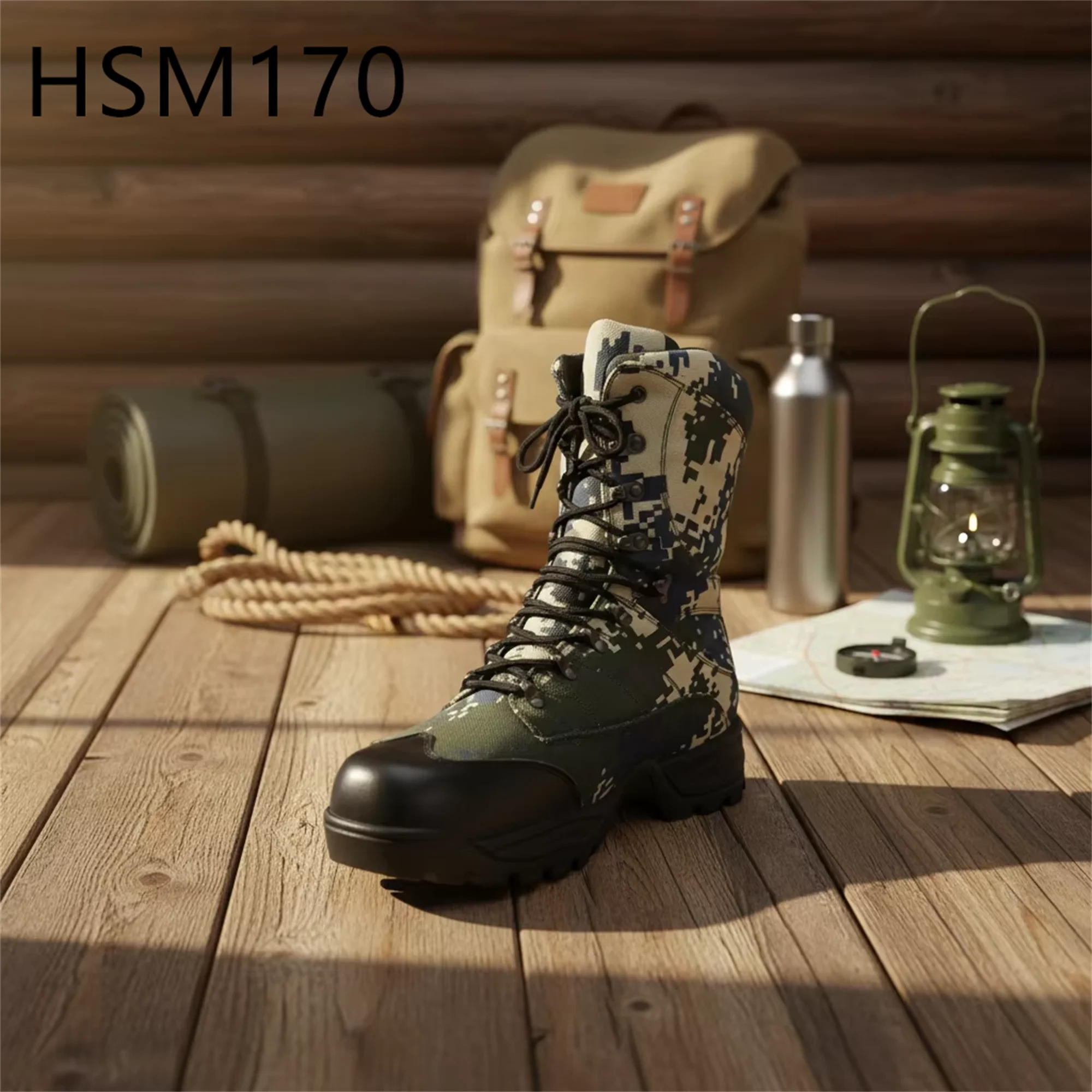 LXG, Stivali da combattimento per campeggio in mimetica da campo, stivali puri originali Predator con suola tattica ammortizzata sotto il piede in EVA + gomma, modello HSM170
