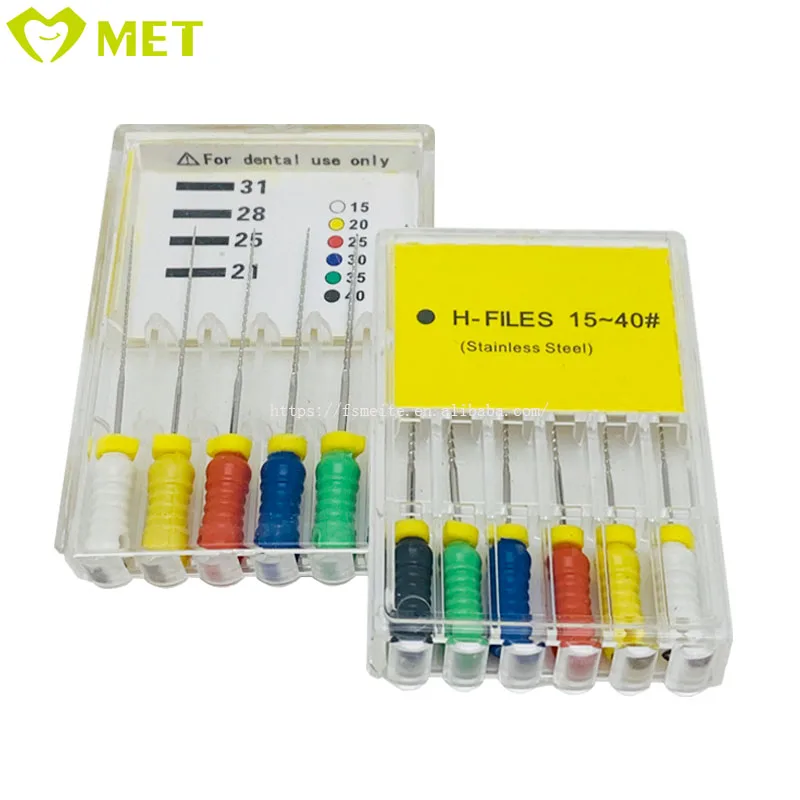 歯科ツール器具歯科歯内療法手根管治療用Hファイルを使用-サイズ