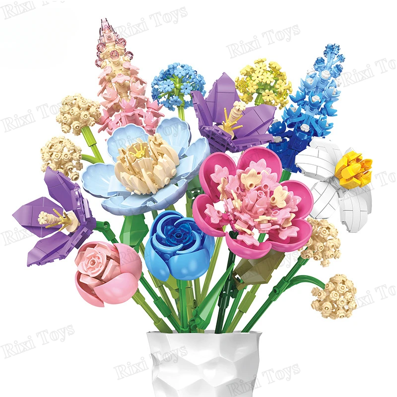 Jie Star JJ9092 Flower Table Decoration Building Blocks Set