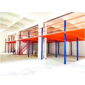 Storage Mezzanine Racking Warehouse Multi Level Rack System Shelf Industrial Steel Heavy Duty Storage Steel Mezzanines Shelving