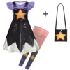 Dress, trousers, bag