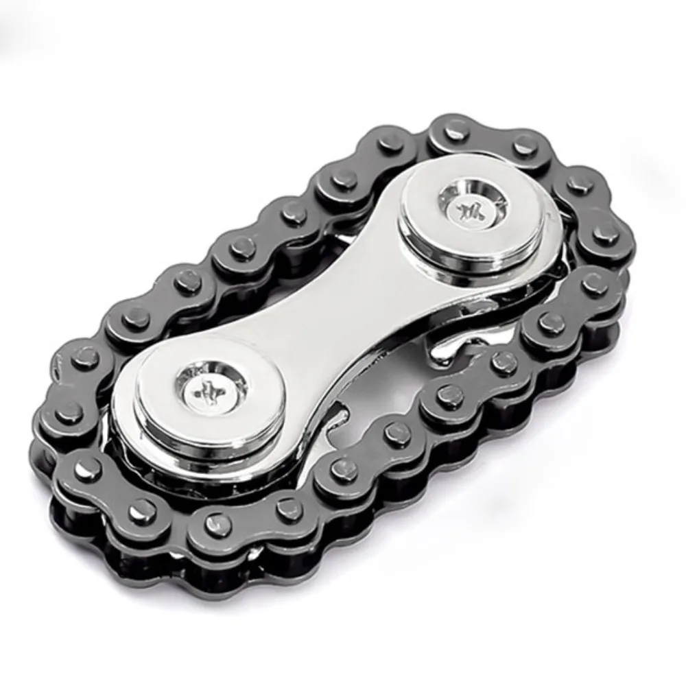 Juguete Antiestrés De Cadena De Bicicleta – Rodillo De Mano De Hierro Para Relajar Y Concentrarse | Regalo Original