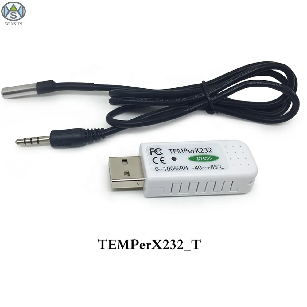 Sonde externe de thermomètre PC USB, enregistreur de température de capteur  avec alarme, Windows, Android TXT