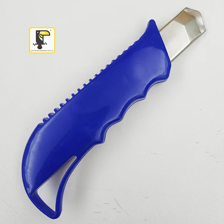 Sharp Paperback Cutter 18MM Carbon Steel Snap Off Blade Colorful Plastic PP Handle Cutter Knife