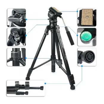 Yunteng VCT-880 Portable Aluminum Tripod for Nikon Photography detail image