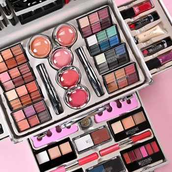 女性用フルセット用ミスヤングメイクアップキットボックスメイクアップ