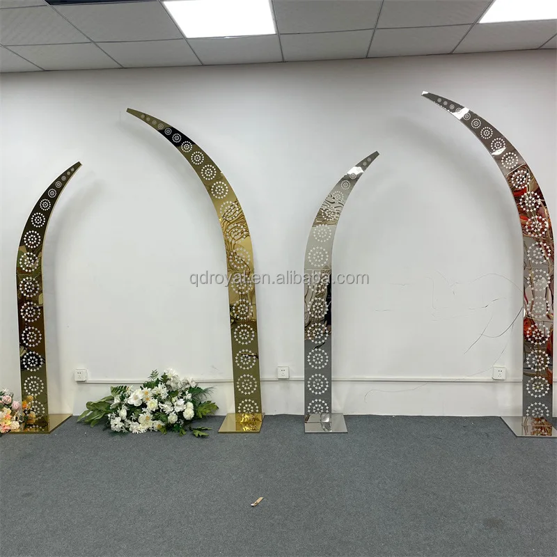Wedding Arch With PVC and Metal Artificial Flower Entrance Arch for Wedding Decoration