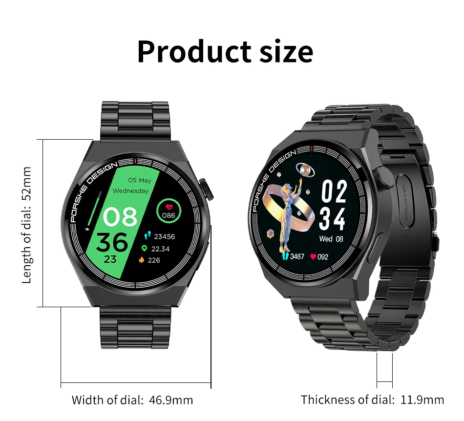 2023 Lige Smart Watch Men Full Touch Sport Fitness Watches I29 Smart ...