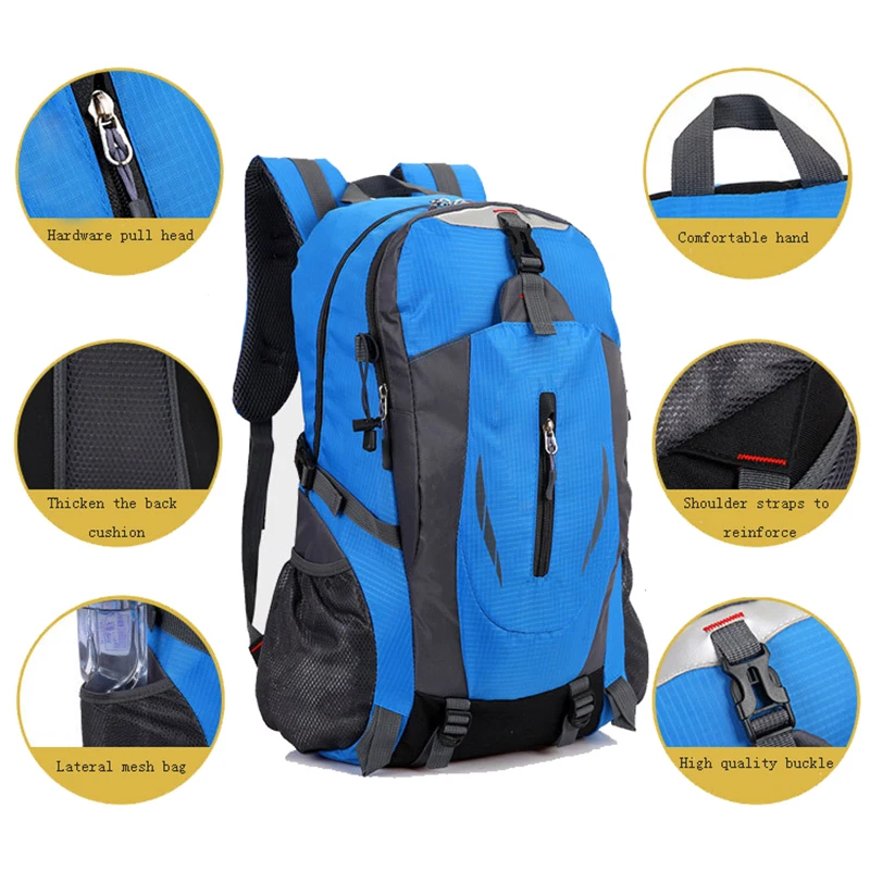 Multifunctional Wholesale Waterproof Outdoor Lightweight Foldable Sport School Mens Travelling Camping Hiking Backpacks