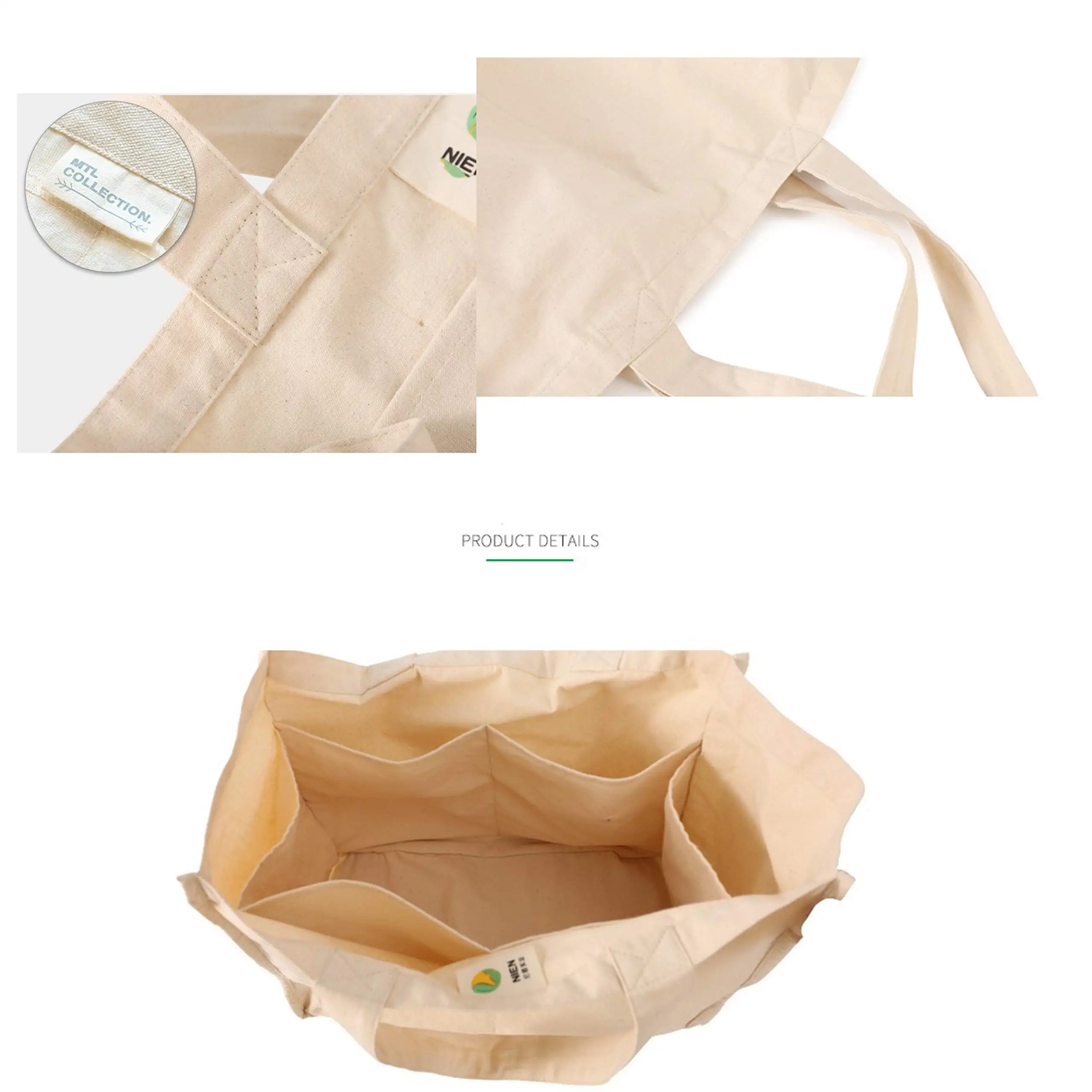 BSCI Lvmh ISO Factory Eco Promotion Degradable Jute Tote Shopping