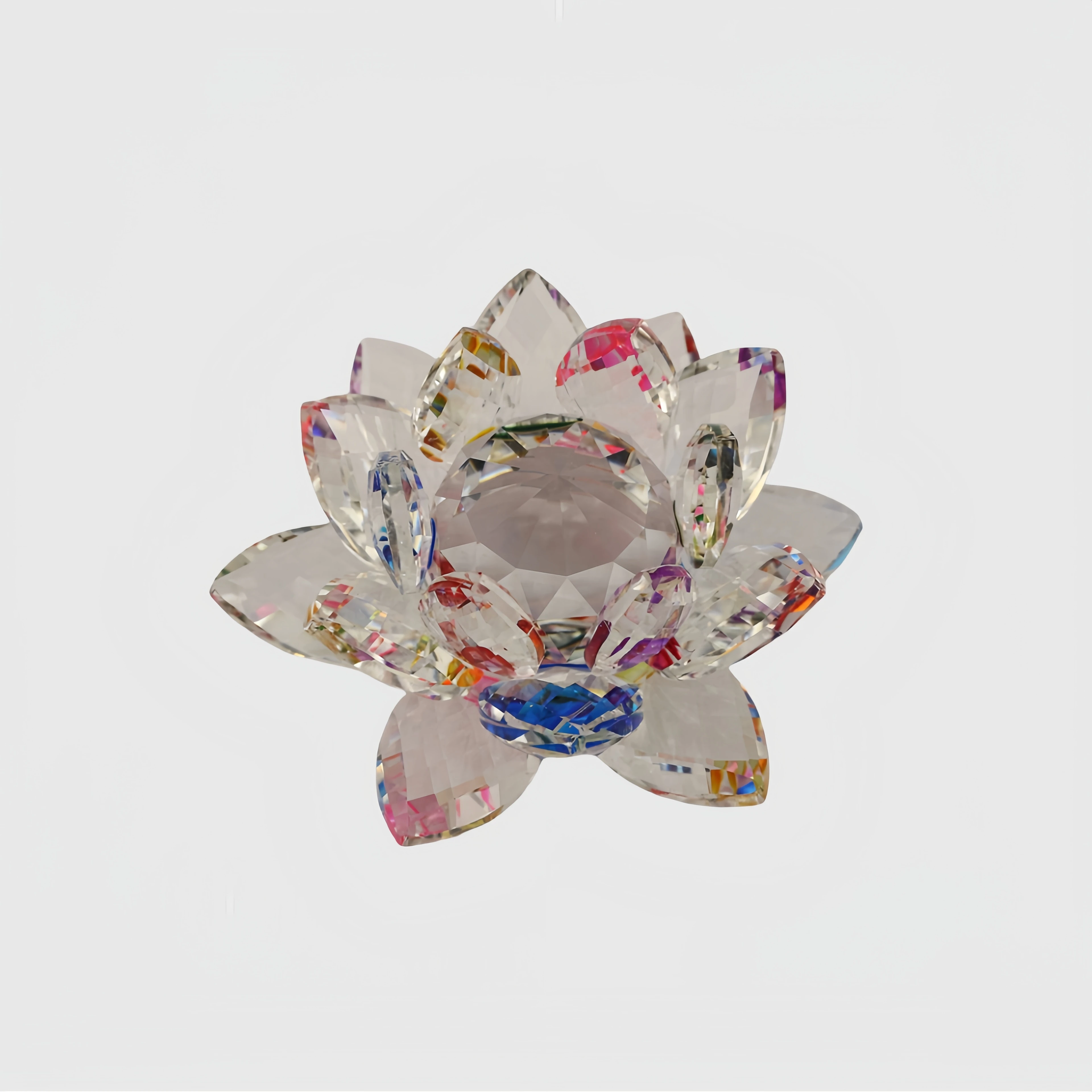 Handmade Glass Lotus Crystal Lotus Flower Made in China Crystal Decoration Lotus Flower Decoration Wedding Souvenirs