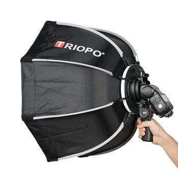 TRIOPO K90cm Umbrella Softbox Ks90 Octagon for Godox V860II TT600 TT685 Tr950ii Flash Speedlite Soft Box