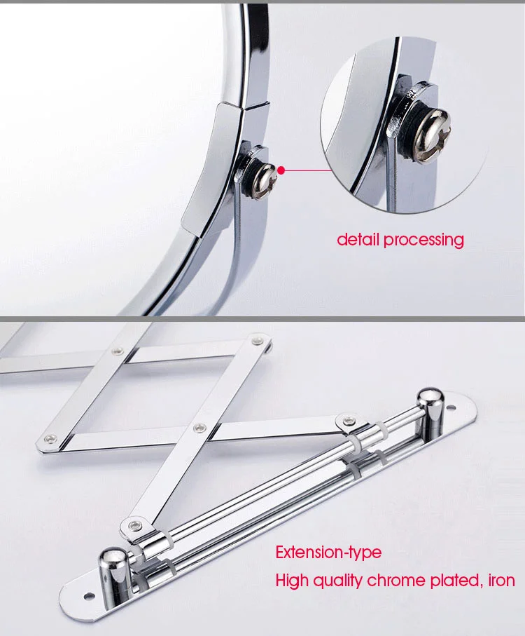 wall-mounted scissors make up mirror with
