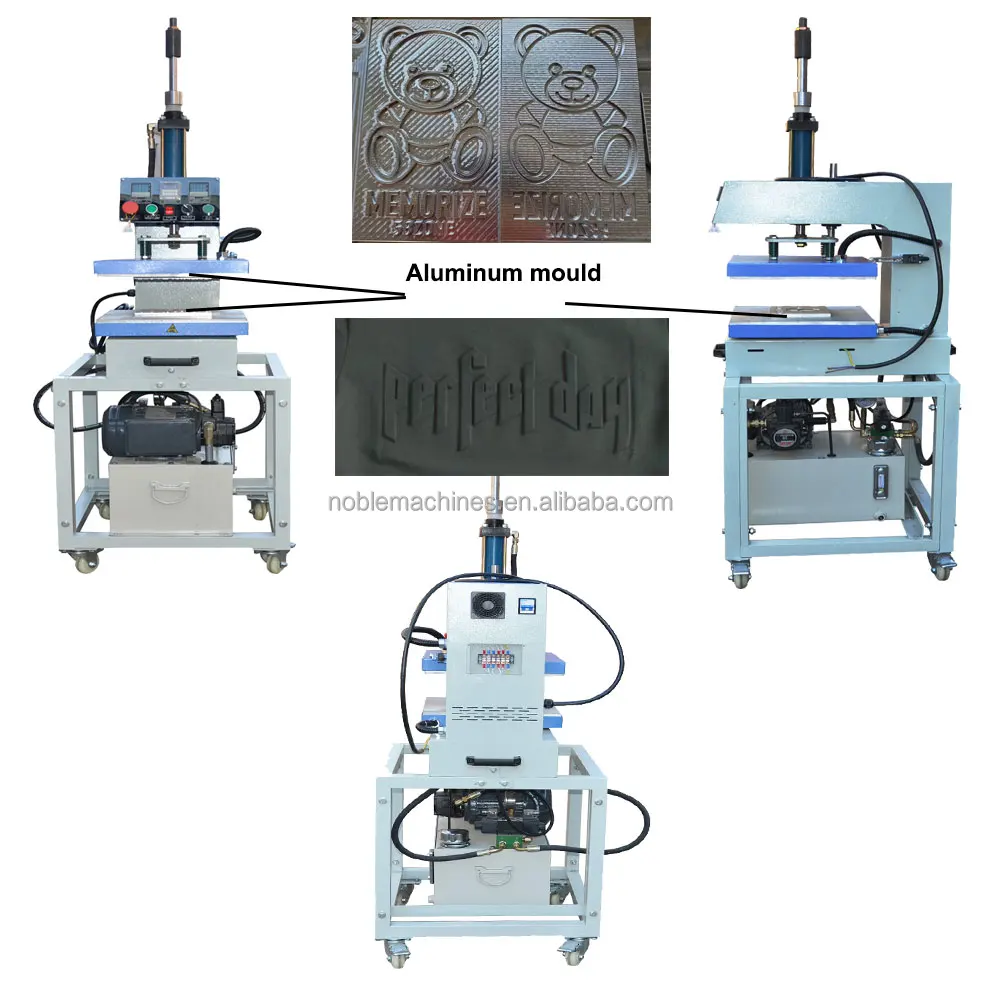 Factory Automatic Hydraulic Oil Driver Textile Leather Logo/Label 3D Embossing Hot Stamp Machine