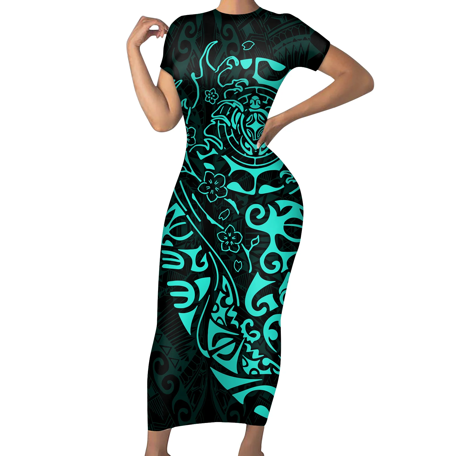 green mini dress plus size Plus Size Tracie Hoodie Mini Dress main image 0