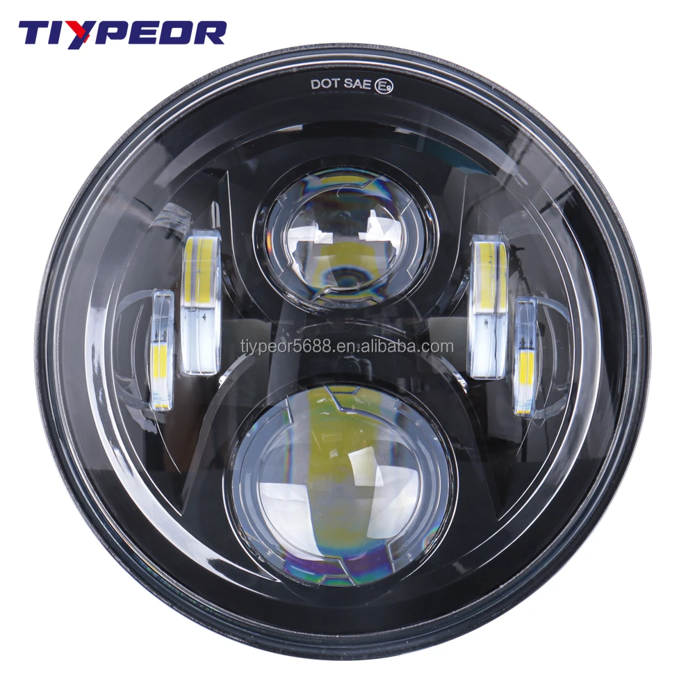 product tiypeor auto parts 7 inch headlight hi low beam for honda cb400 cb500 cb1300 hornet250 round headlight-3