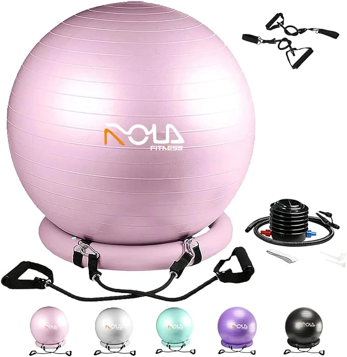 Factory Exercise Stability Dildo Yoga Balance Balls 55cm PVC Yoga Ball With  Dildo 65cm