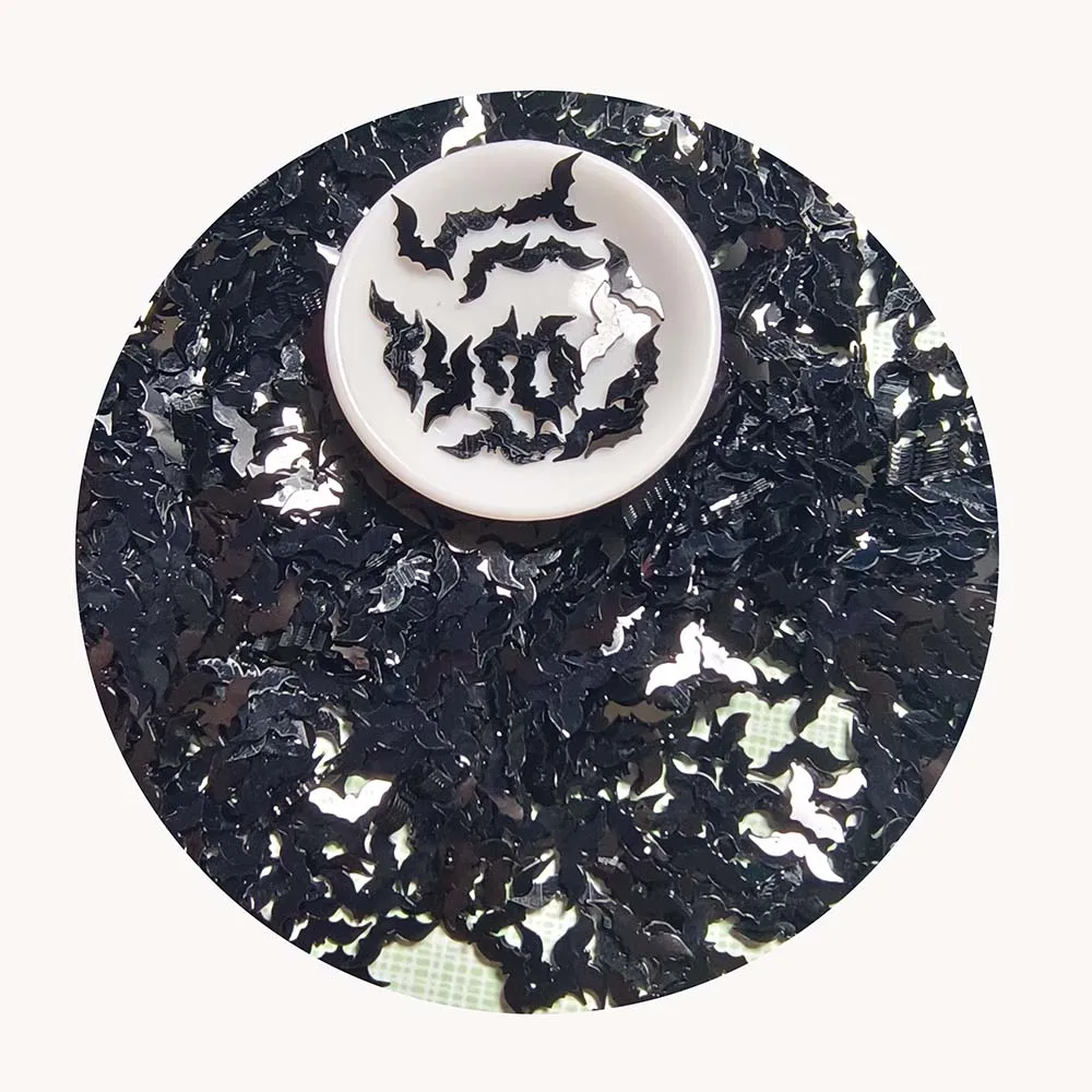 Mix Colors Halloween Confetti Bat Sequins for Nail Art Party