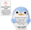 Blue Penguin with big card
