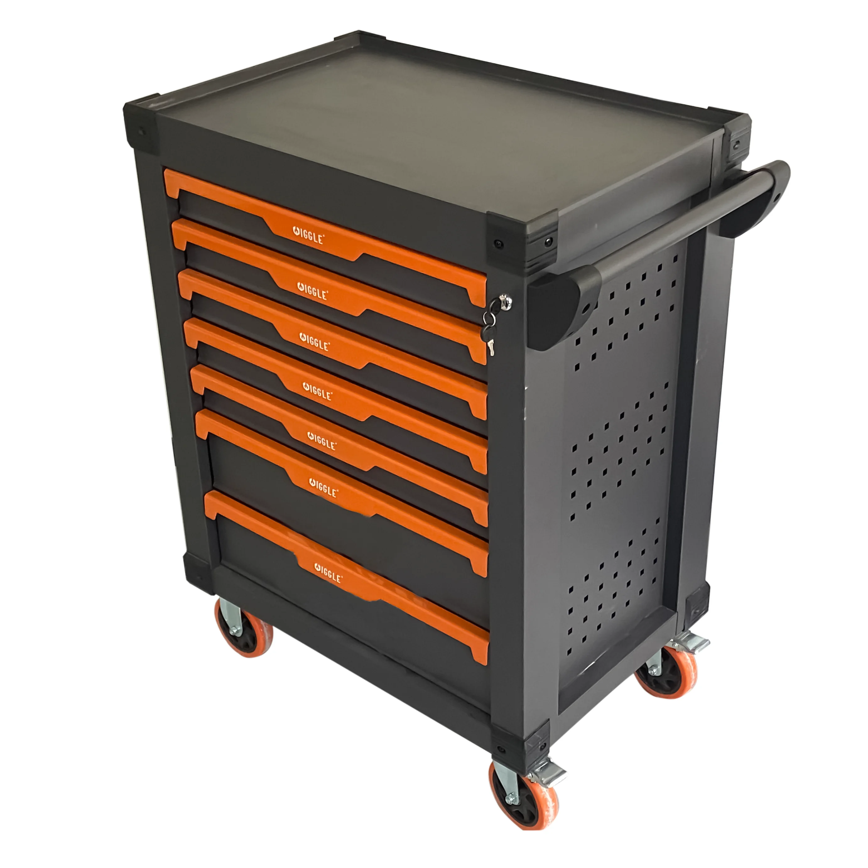 421 Pcs Automotive Tool Set - 7 Drawers Garage Tool Cart Cabinet