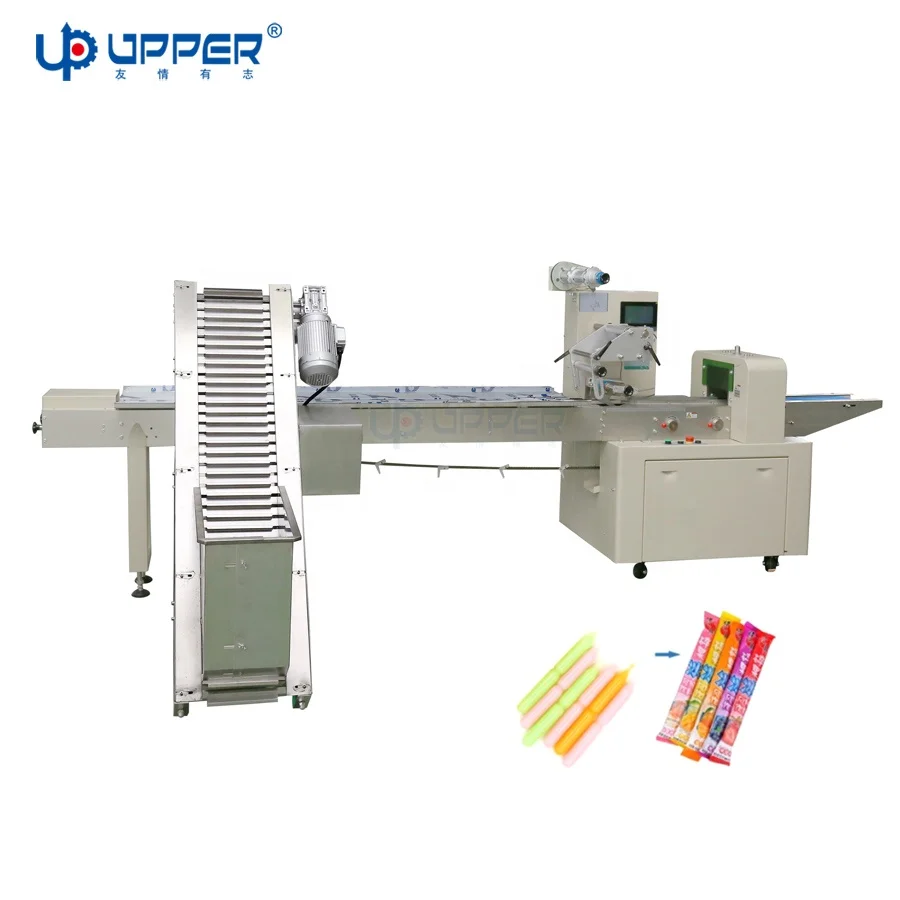 Customized Feeder Automatic Freezie Popsicle Pillow Packing Machine