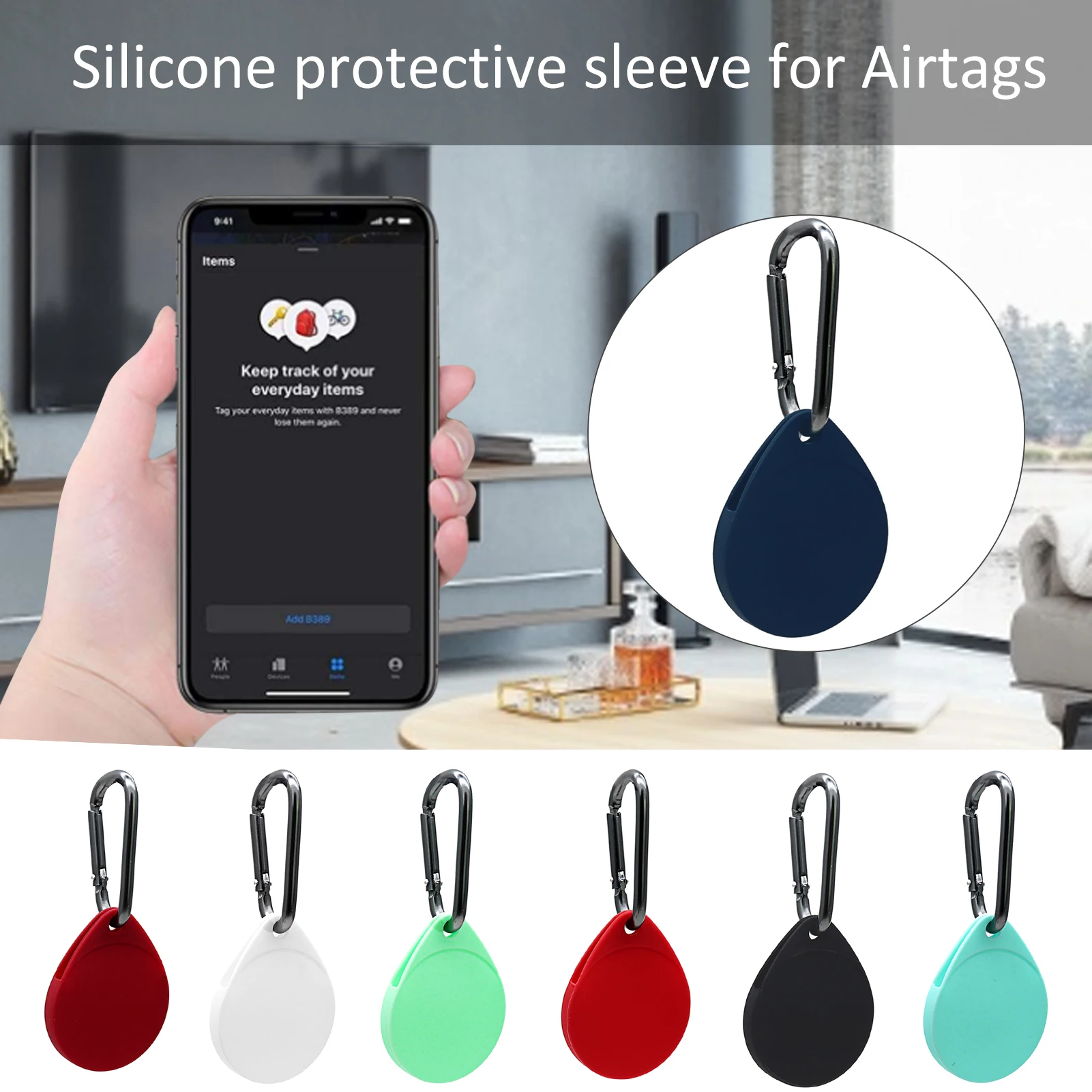 2021newest For Apple Airtags Protective Cover Card Holder Pu Leather