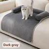 Warm fleece waterproof pet mat-dark gray