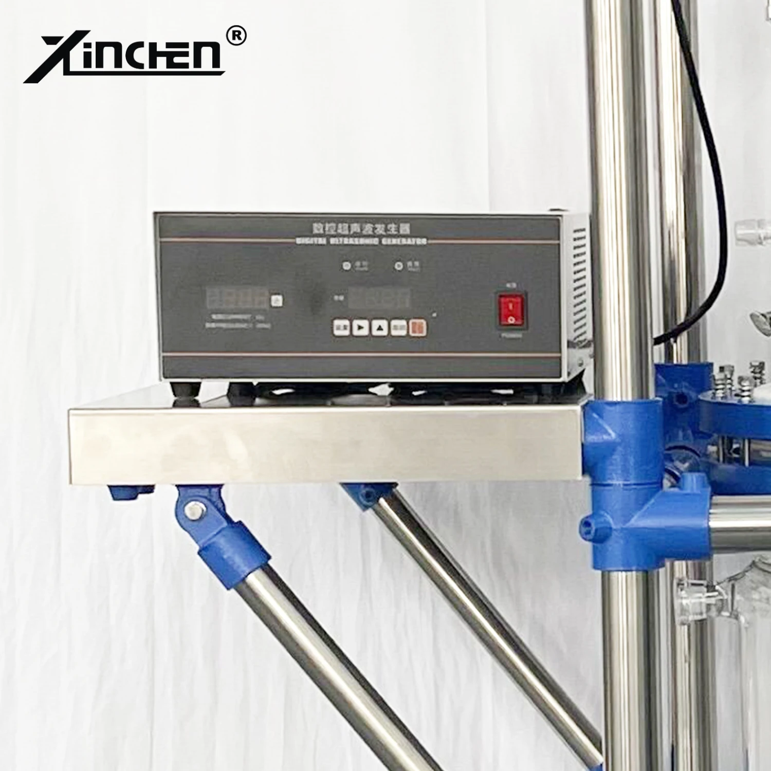 20L Ultrasonic Motor-Driven Reaction Kettle Glass Reactor for Mixed and Homogenization Extraction for Herb Plant Extraction