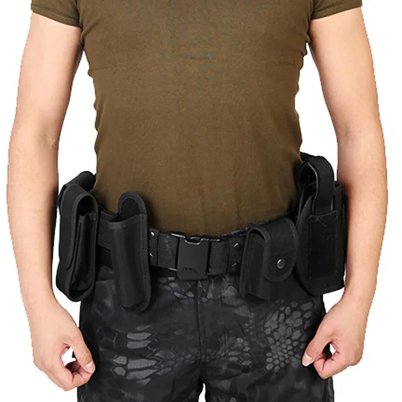 Wear-resistant Lightweight Utility Outdoor Belt Waist Bag Durable Pouch Men Security Guard Patrol Kit
