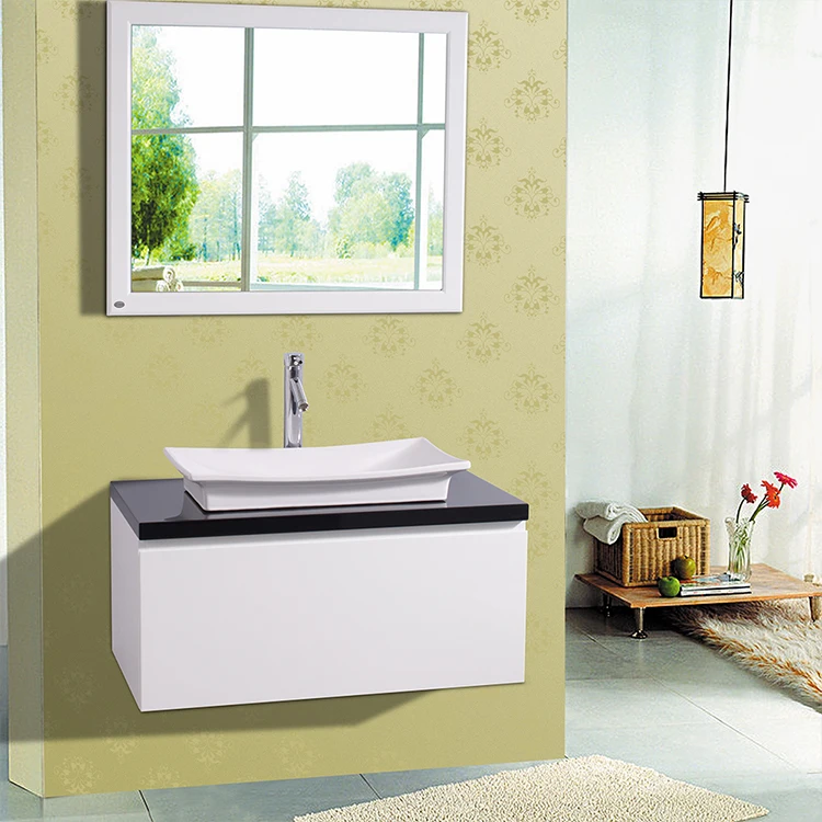 Modern Style Washroom Furniture Bathroom Floor Vanity Set Wall
