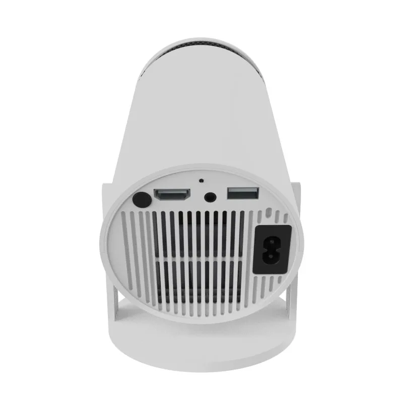 Portable Projector（ホワイト） HY300 Portable Projector - DLP, Quad-Core, Wifi6, BT5.0