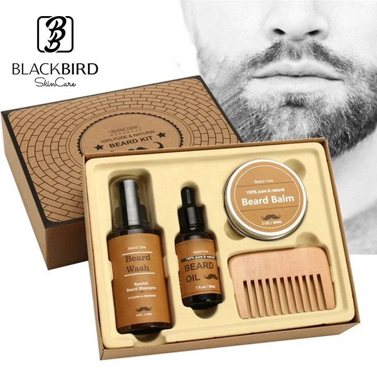 organic beard grooming kit