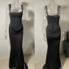 Black-stretchy-with boning