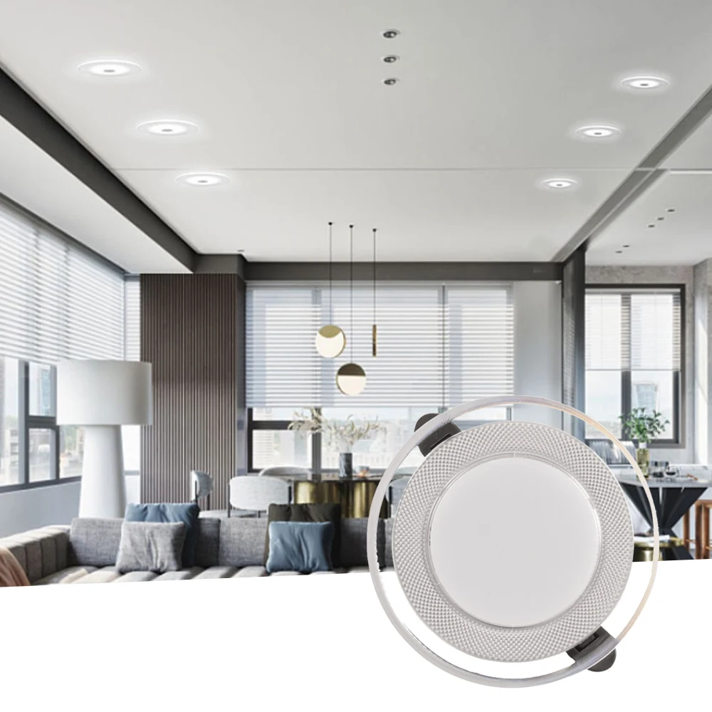 Embedded downlight LED ultra-thin bright three color dimming living room home commercial restaurant aisle ceiling spotlights