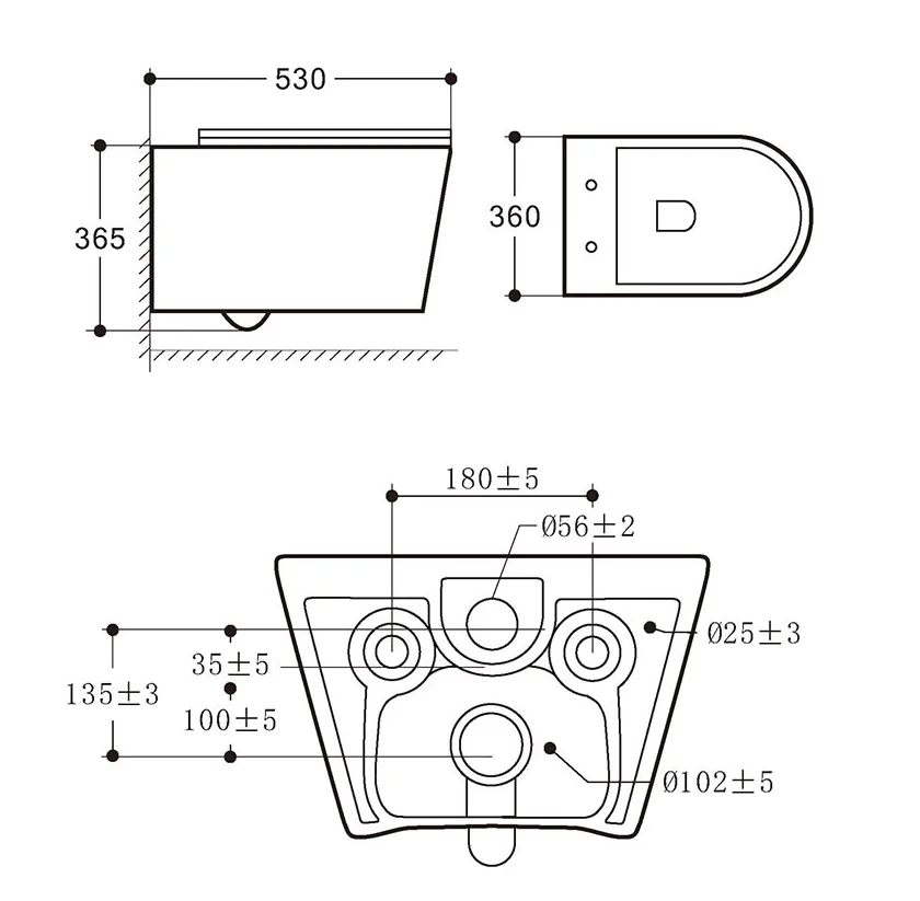 water-efficient ceramic toilet
