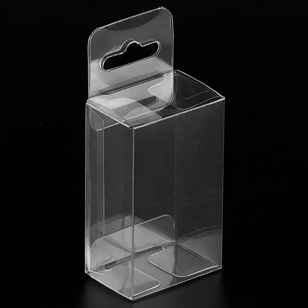 transparent pet box foldable hanging custom