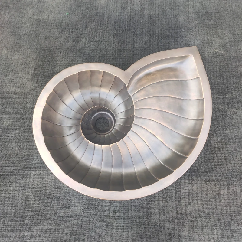 Luxury Modern Bronze Nautilus Shell Sink for Hotels | Custom Undermount ...